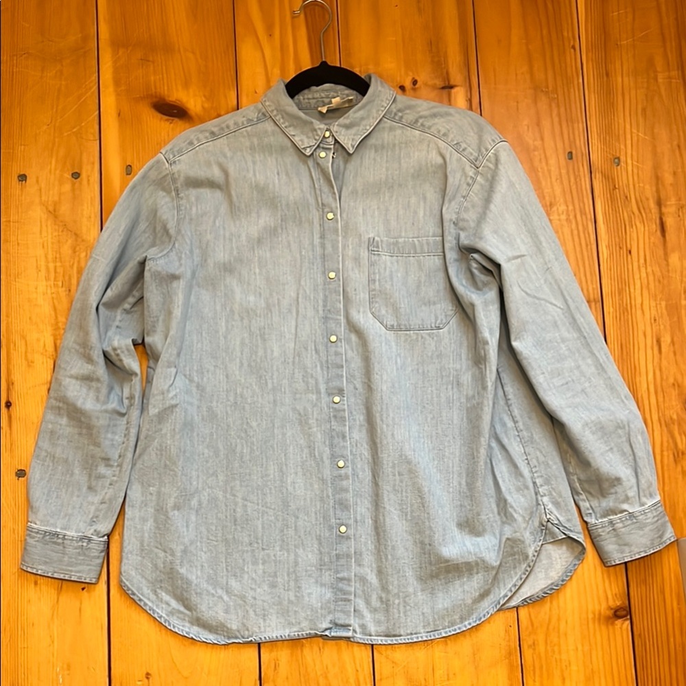 Sezane Max Denim Shirt - Size 34